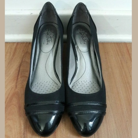 Life Stride Juliana Flex Soles Black Slip On Wedge - Picture 3 of 8